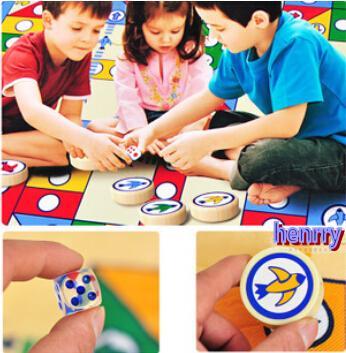 Baby play mat. Flight chess carpet. Crawling mat game pad desktop tuba flight chess