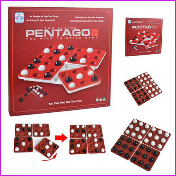 PENTAGO Board Game 2 Players Night Bar Chess Pentago Board Game Easy Play English Version 