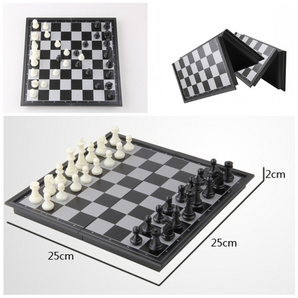 2015 Folding Champions Chess Set 2 in 1 Travel Magnetic Chess and Checkers Set 9.84