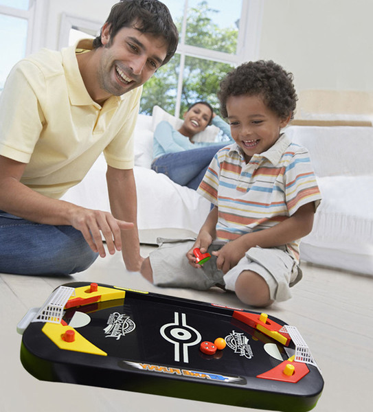 [TOP] Desktop Battle 2 in 1 ice hockey game mini hockey table Soccer Board Game family parent-child interactive Toy kids gift