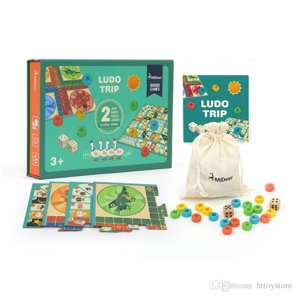 Children Board Game Flying Chess Multi-functional Early Childhood Education Double-sided Board Game Educational Toys