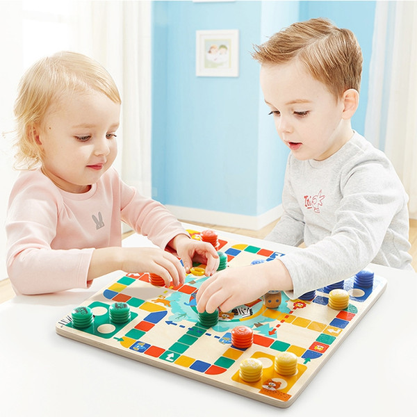 Topbright Two-Sided Flying Chess Puzzle Toy Board Game For Kids Develops Kid'S Response Capability Education Flying Chess Toy VB