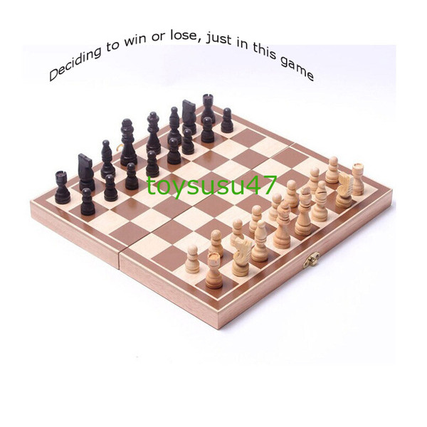 Hot wooden checkerboard chess 30*30 cm collapsible two people win or lose desktop game puzzle chess