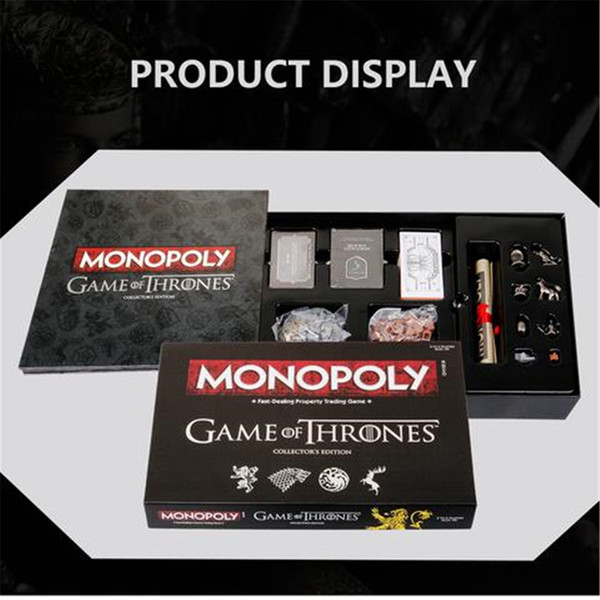 Monopoly Game of Thrones Board Game Themed Monopoly Board Game Perfect Gift or Activity for Thrones Fans Cards