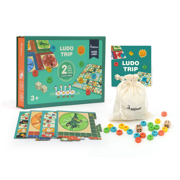 Children Board Game Flying Chess Multi-functional Early Childhood Education Double-sided Board Game Educational Toys