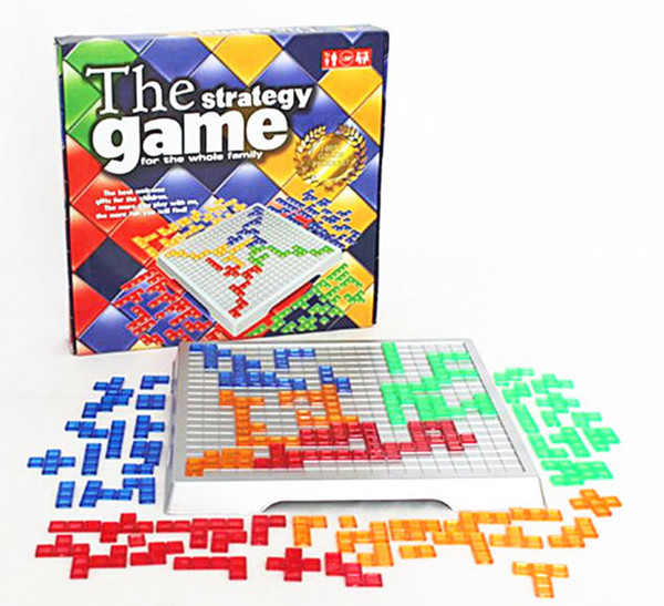 [TOP] Original TOP Tetris Blokus 4 player English strategy board game fun family parent-child interactive puzzle toy kids gift