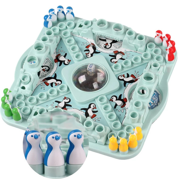 Penguin flying chess children's toys jumping chess parent-child interactive puzzle brain toys children's board game chess