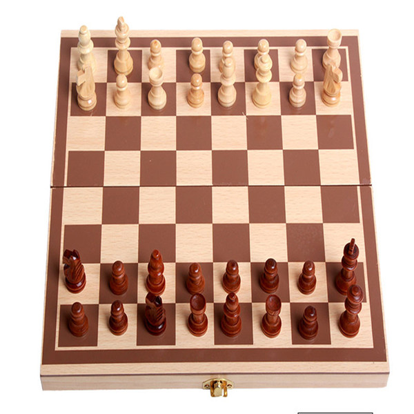 Puzzle development interest chess game the Wooden Toy Chess Foldable Puzzle Wooden Puzzle International Wooden Chess