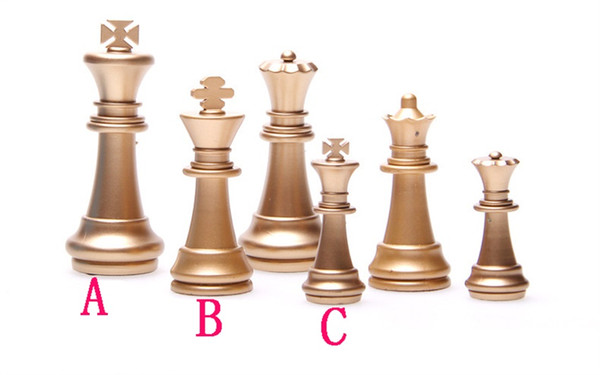 Wholesale 3 sizes gold silver magnetic international chess, folding chess board, puzzle chess game, toy chess