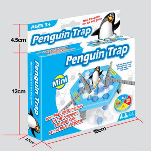 MINI Ice Breaking Save The Penguin Family Fun Game Penguin Trap Activate Funny Table Game Interactive Entertainment Toy b976