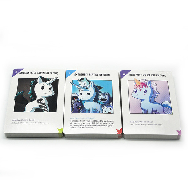 Hot Sale Unstable Unicorn Board Game Black White Box 3 Variety Expansion Packs Set Cards Game Kit for Multiple Player