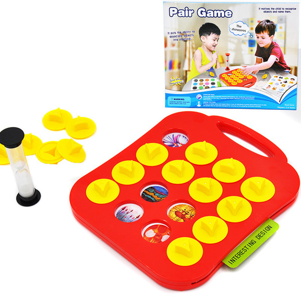 [TOP] Children Memory Training Matching Pair Game Early Education Interactive Toy family Parent Child Link Up Chess Puzzle Toy