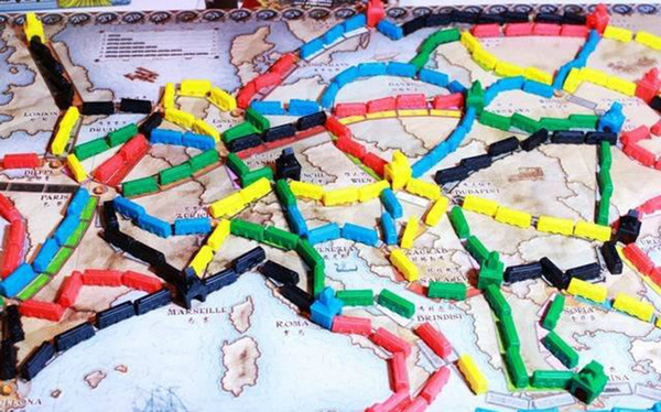 Free shipping European version Ticket To Ride classic get together game board game Puzzle