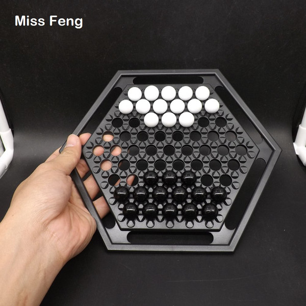 Plastic Chess Game With Glass Ball Chess Pieces Intelligence Brain Mind Strategic Puzzle Toy Children Gift Kid