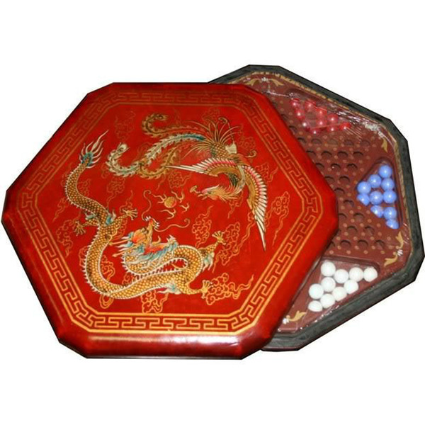 Wholesale cheap Hot sale New Chinese Checkers Set - Red Painted Dragon and Phoenix