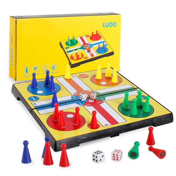 Board Games Interesting Fun Chess Toys Children Puzzle Early Educational Toy Fold Packable Ludo Trip Entertainment Game New Arrive 8 25xd Z