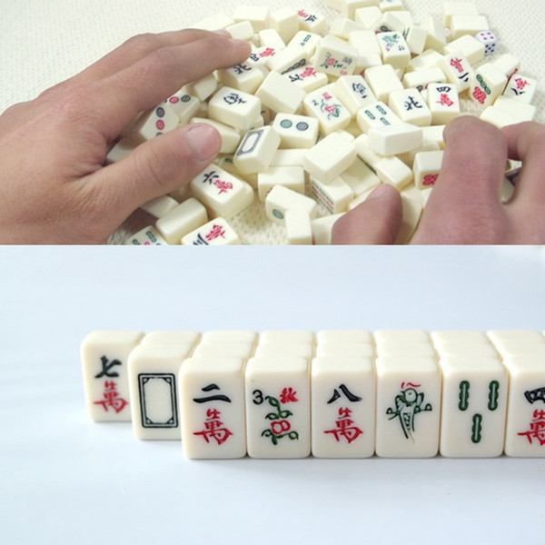 New Products Miniature Pocket Portable Mini Travel Mahjong - Travel Entertainment Chinese Mahjong - Leather Box Packaging