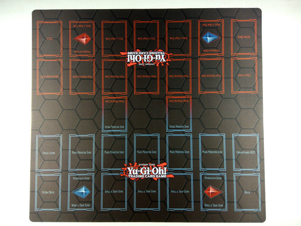 Yu-Gi-Oh! 2-Player Master Rule 4 Card Link Zones Custom Playmat TCG CCG Duel Mat