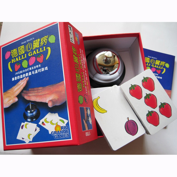 Halli Galli Board Game 2-6 Players Cards Game For Party/Family/Friends Easy To Play With Free Shipping
