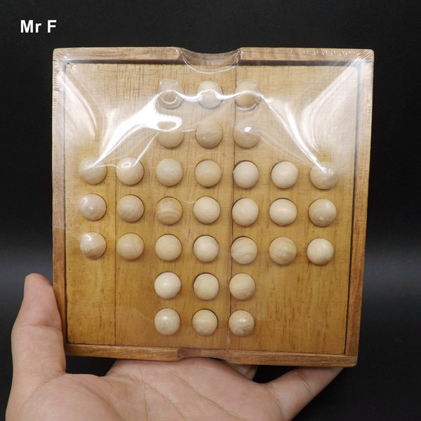 Fun Big Single Chess Puzzle Brain Game Wooden Toy For Kids Child Educational Prop Christmas Gifts