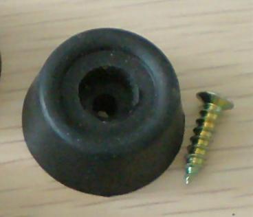 Wholesale- NEW 1pcs BLACK Pool Billiard snooker table stick Cue Screw Rubber Bumper protective protector 95