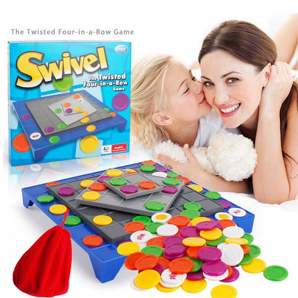 Swivel - The Twisted Four in a Row Game Family Party Chess Intelligence Toys
