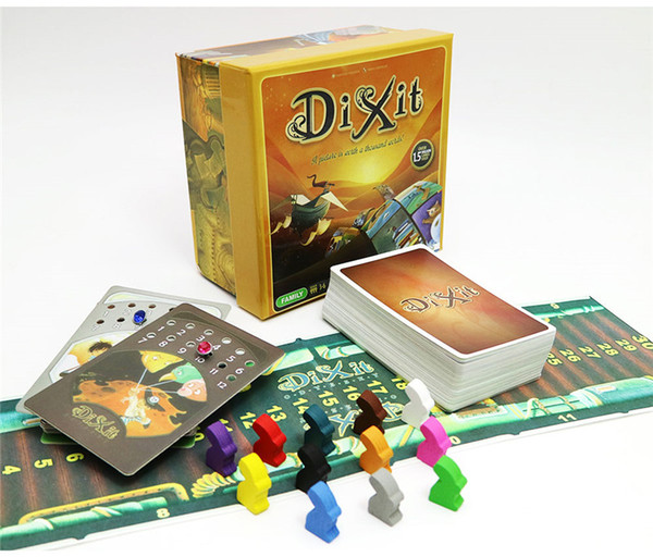 2018 new Dixit 1 2 3 board game English&Russian rules for home party family fun kids card game