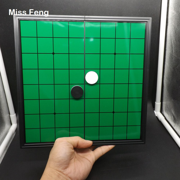 Fun Magnetic Portable Folding Reversi Chess Game Toys For Children Brain Teaser Common Sense Education Toys