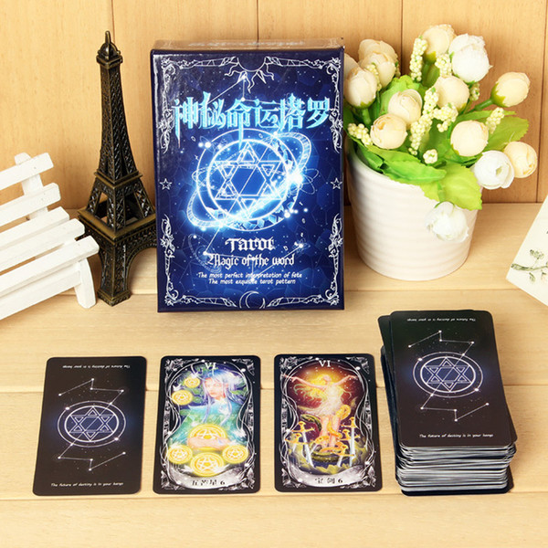 78 Cards Fate Tarot Card Board Game Divination Card For Family Friend Party Game