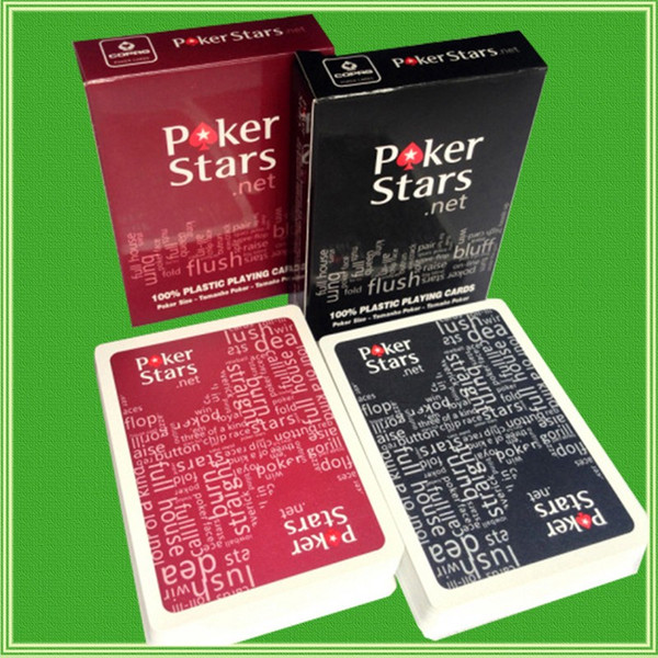 2 Lets/Lot Plastic playing cards Texas Holdem poker cards Waterproof and dull polish Pokerstars Board games