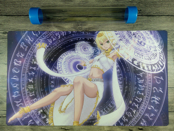 Yu-Gi-Oh! Lightlord Summoner Luminas Playmat Custom TCG Duel Mat Free Best Tube