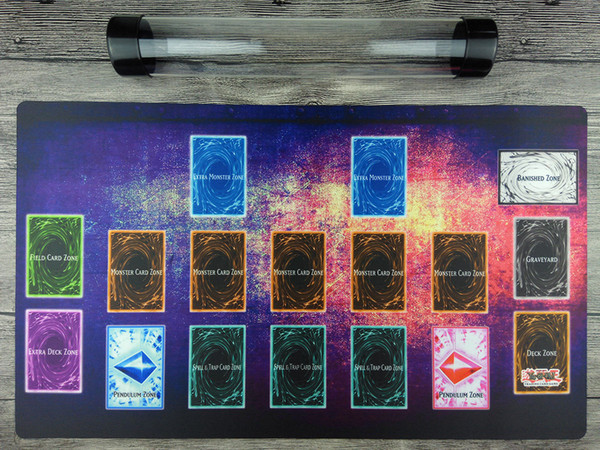 YuGiOh Custom Playmat Master Rule 4 Link Zones TCG Mat Free High Quality Tube Send receive bag free shipping