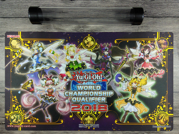 YuGiOh 2018 WCQ Trickstar Trading Card Game Playmat CCG Play Mat Free Best Tube Free Shipping