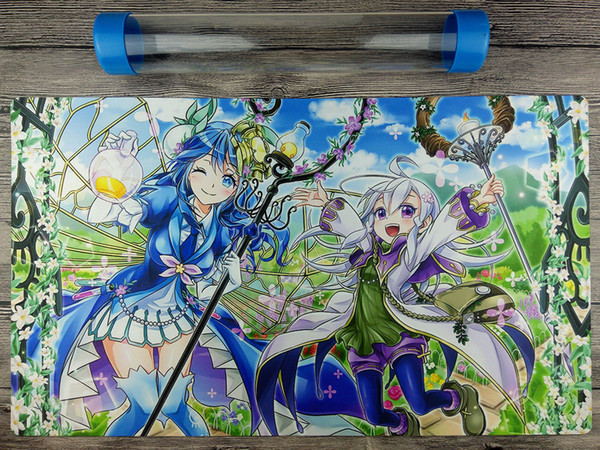 YuGiOh VRAINS Aromage Rosemary Playmat 2017 Custom TCG CCG Mat Free Best Tube Free Shipping for receiving bags.