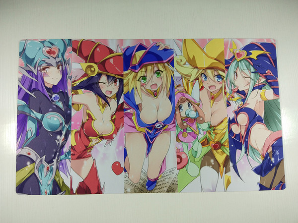 Dark Magician Girl YuGiOh Duel Battlefield Custom Playmat CCG Mat Free shipping