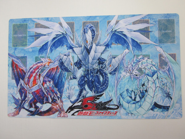 Trident Dragon Custom made of card cushion Yugioh site Cartoon game pad to map Complimentary card packing bag