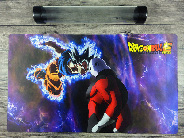 Dragon Ball Super Goku Vs Jiren Custom playmat YuGiOh TCG Mat Free Best Tube Send receive bag Free Shipping