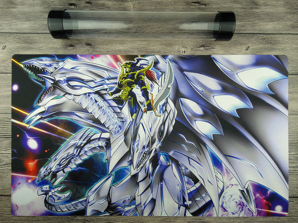 YuGiOh BLUE EYES ULTIMATE DRAGON OCG Playmat TCG Mat Free high quality tube