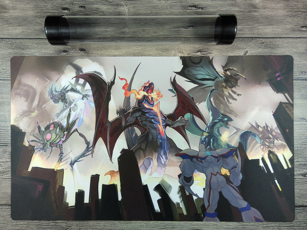 YuGiOh Kaiju CCG/OCG Playmat Trading Card Game Mat Free high quality tube