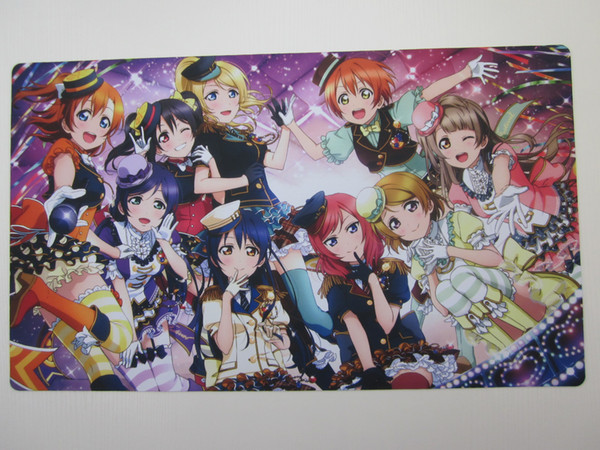 LoveLive animation playmat customized card mat mat table mat gift card to receive bag