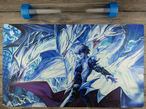 Yu-Gi-Oh! Neo Blue-Eyes Ultimate Dragon TCG Playmat Free High Quality Tube [New] Free Shipping