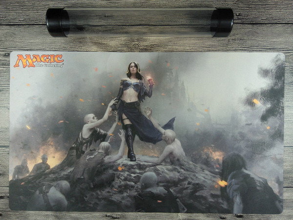 Magic the Gathering Custom Playmat Liliana TCG CCG Mat Free Best Tube