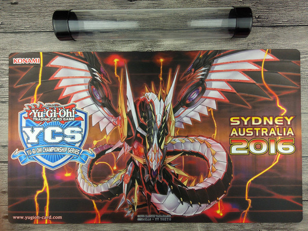 2016 YuGiOh Cyber Dragon Infinity Playmat Trading Card Games Mat Free Best Tube Send receive bag Free Shipping