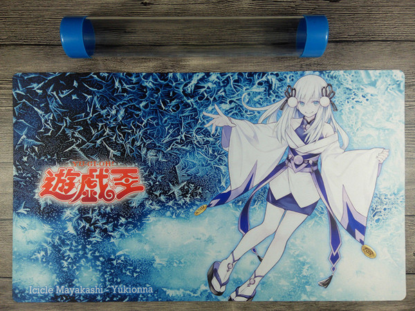 YuGiOh Latest Role Icicle Mayakashi - Yukionna Custom TCG Playmat Free Best Tube