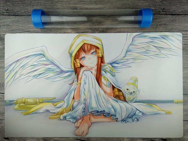 YuGiOhThe Minerva, Lightsworn Saint Playmat TCG Mat Free High Quality Tube NEW