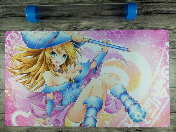 Dark Magician Girl YuGiOh Custom TCG Duel Playmat Mat Free High Quality tube