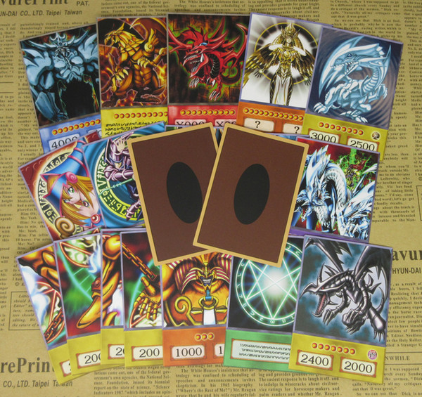 20pcs Yu-Gi-Oh! Anime Style Cards Dark Magician Exodia Obelisk Slifer Ra Yugioh DM Classic Orica Proxy Card Childhood Memory