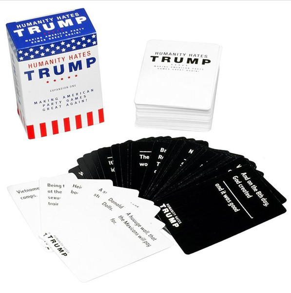 Humanity Hates Trump Humanity Hates Hillary Clinton Card Game Expansion One (80 White Cards, 30 Black Cards)