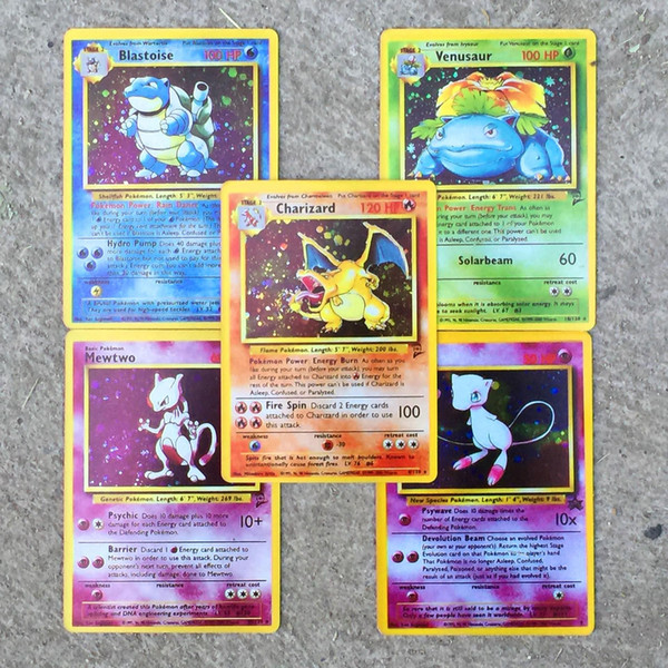 Charizard Card Blastiose Venusaur Mewtwo Initial Card 008#