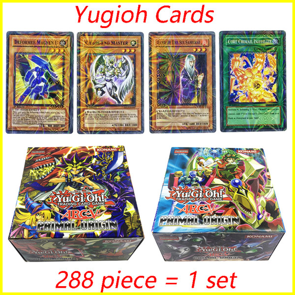 288PCS/Set yugioh cards board Games Collection Card Yugioh Cards Figure Toy Cards English Version for kids toys